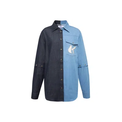 Cótier Denim Women's Blue Museau Shirt In Blue