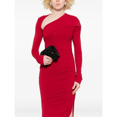 Benedetta Bruzziches Beaded Pleated Clutch Bag In Black