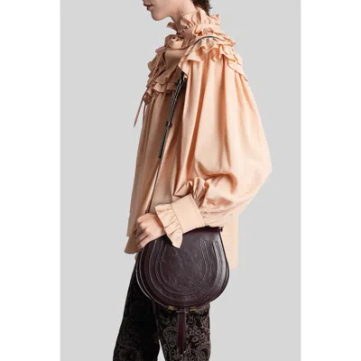 Chloé Chloe Mercie Shoulder Bag In Brown Leather In Brown