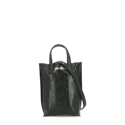 Uma Wang Small Case Canvas Bag In Green