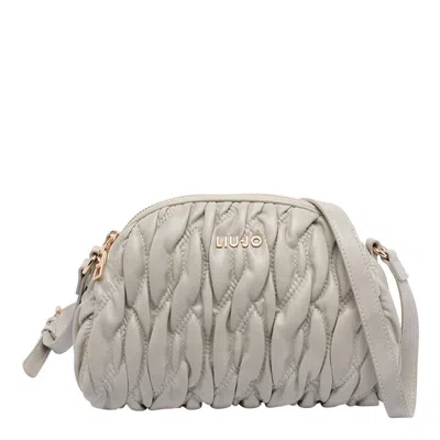 Liu •jo Medium Quilted Shoulder Bag With Adaptable Strap In White