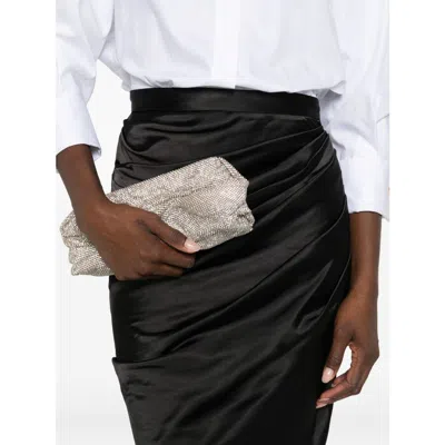 Benedetta Bruzziches Venus Clutch Bag In Silver