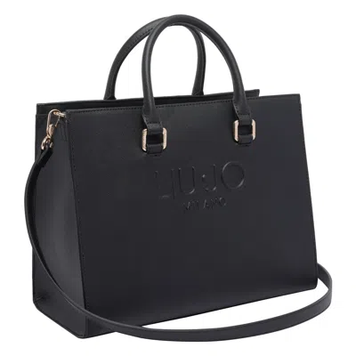 Liu •jo Liu-jo Logo Tote Bag In Black