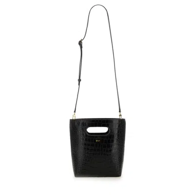 N°21 Crocodile-embossed Calf Leather Small Bag In Black