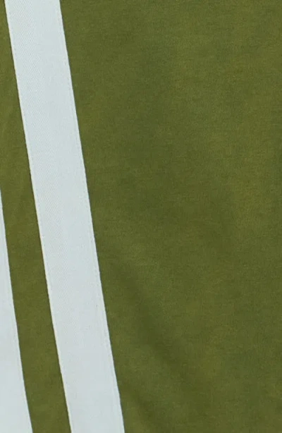 Tractr Kids' French Terry & Denim Track Pants In Green