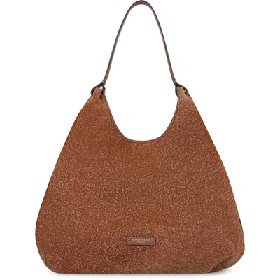 Gianni Chiarini Dua Suede Handbag In Brown