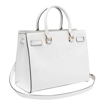 Liu •jo Liu Jo White Mini Tote Bag With Logo In White