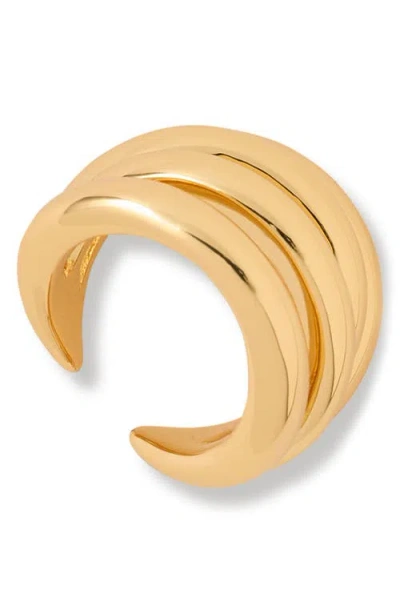 Jennifer Fisher Interlocking Ear Cuff In Brown