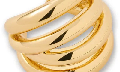 Jennifer Fisher Interlocking Ear Cuff In Brown