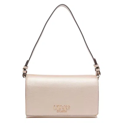 Liu •jo Small Rectangular Crossbody Bag With Adjustable Strap In Gold