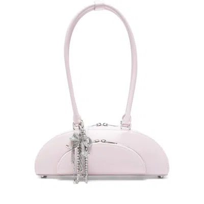 Self-portrait 'curved Charm' Shoulder Bag Self Portrait In Pink