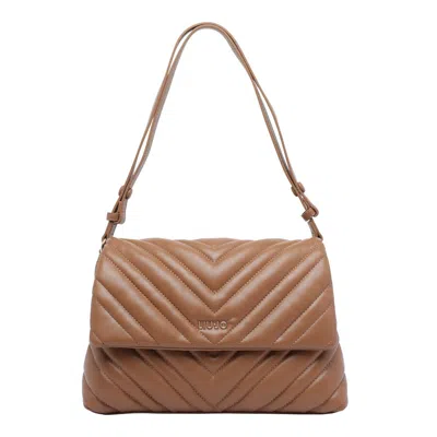 Liu •jo Liu-jo Logo Crossbody Bag In Brown
