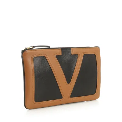 Valentino Garavani Viva Superstar Leather Envelope Clutch Bag In Multi