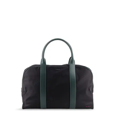 Kiton Nylon Travel Bag In Black