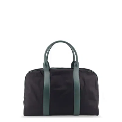 Kiton Nylon Travel Bag In Black