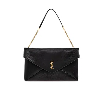 Saint Laurent Shoulder Bag Calypso Large In Black