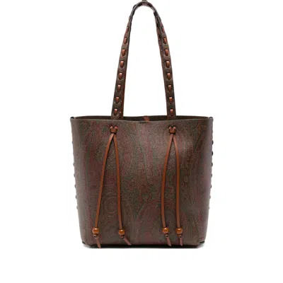 Etro Large Arnica Tote Bag 1984 In Brown