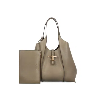 Tod's Tods Medium Leather Tote Bag In Brown