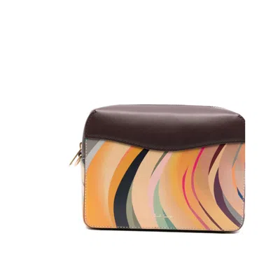 Paul Smith Swirl Leather Crossbody Bag In Multi