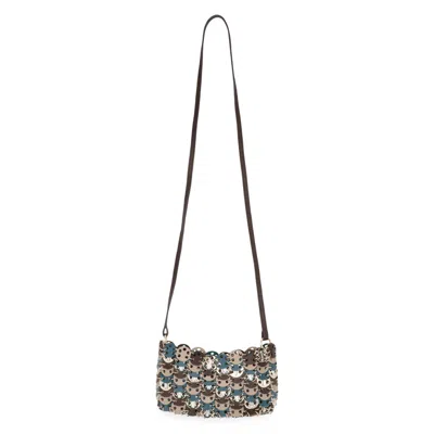 Rabanne Leather Crossbody Bag In Multi