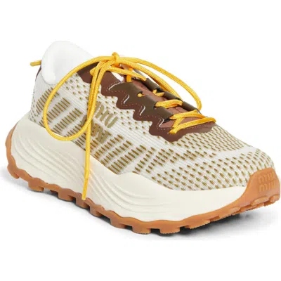 Miu Miu Technical Fabric Sneakers In Multi