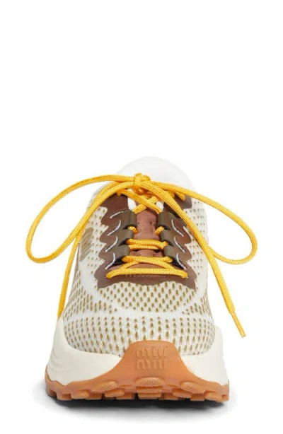 Miu Miu Technical Fabric Sneakers In Multi