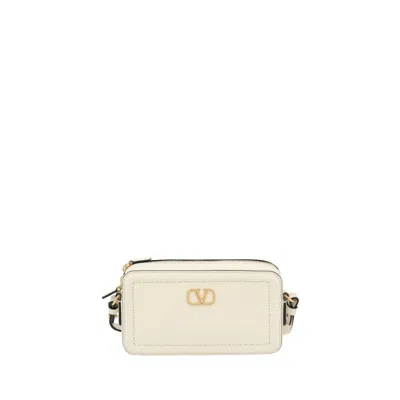 Valentino Off-white Mini Alltime Camera Case Bag In Neutral