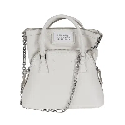 Maison Margiela Chain Strap Shoulder Bag In White