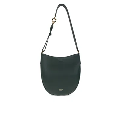 Ferragamo Shoulder Bag Noth-south Hobo Medium In Green