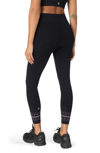 Sweaty Betty Fairisle Novelty Print Base Leggings In Black