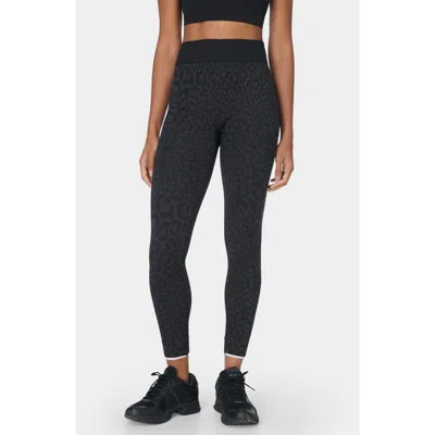 Sweaty Betty Animal Base Layer Leggings In Gray