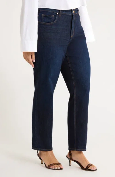 Kut From The Kloth Naomi High Waist Ankle Straight Leg Jeans In Blue