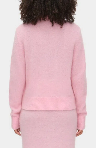 Aligne Henny Henley Sweater In Pink