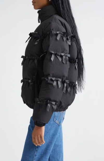 Sandy Liang Present Puffer Jacket In Black