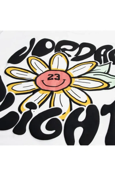 Jordan Kids' Flower Flight Graphic T-shirt In White