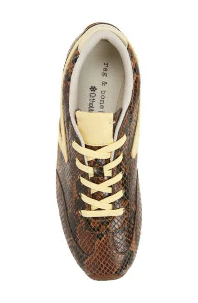 Rag & Bone Retro Runner Slim Ultra Sneaker In Brown