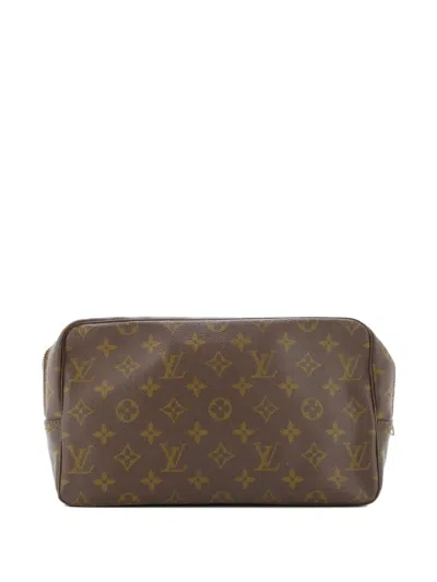 Pre-owned Louis Vuitton Trousse Toiletry Monogram Canvas 28 Pouch In Brown