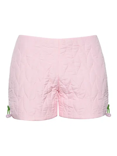 Anouki Quilted Shorts In Pink