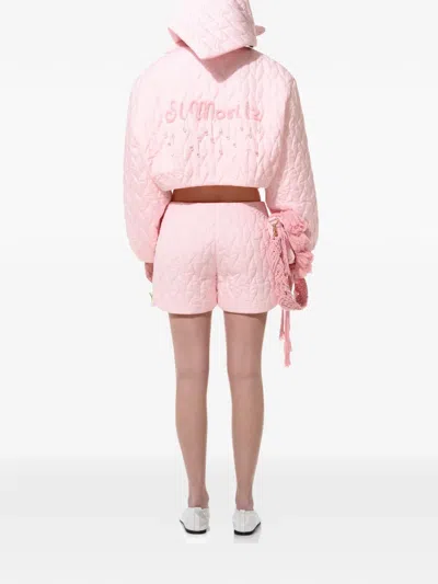 Anouki Quilted Shorts In Pink