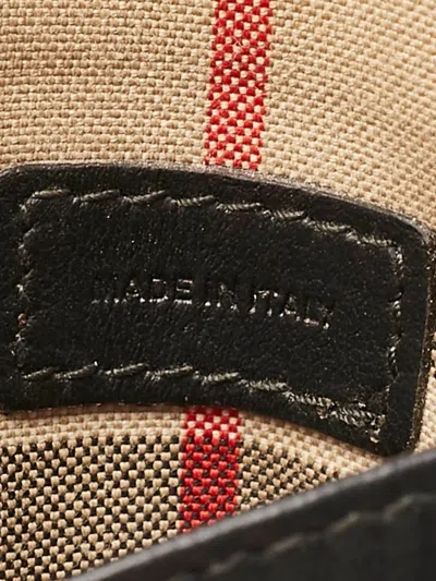 Pre-owned Burberry Check-print Lanyard Card Holder In Neutral