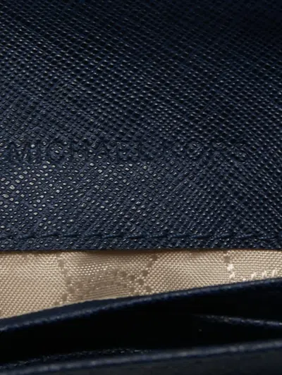 Pre-owned Michael Kors 2010 Jet Set Wallet In Blue