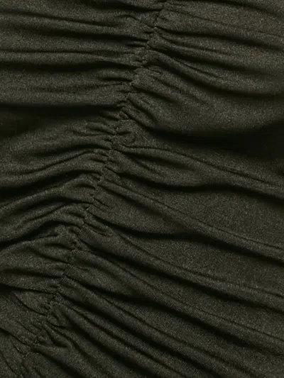 Pre-owned The New Arrivals Ilkyaz Ozel Ruched Maxi Dress In Black