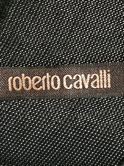 Pre-owned Roberto Cavalli Vintage Fringe Top In Black