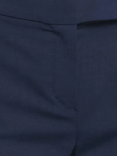 Pre-owned Max Mara Wool Trousers In Blue
