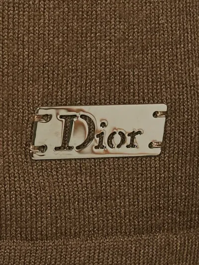 Pre-owned Dior John Galliano V-neck Sweater In Brown