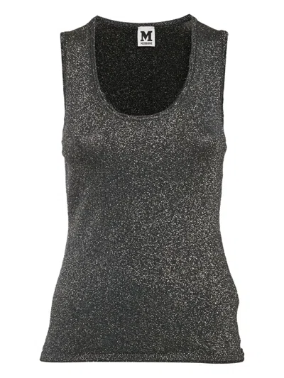 Pre-owned Missoni Lurex-knit Tank Top In Blue