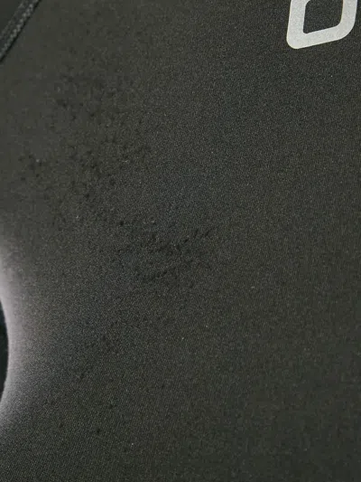 Pre-owned Off-white Arrow-print Long-sleeve Top In Black