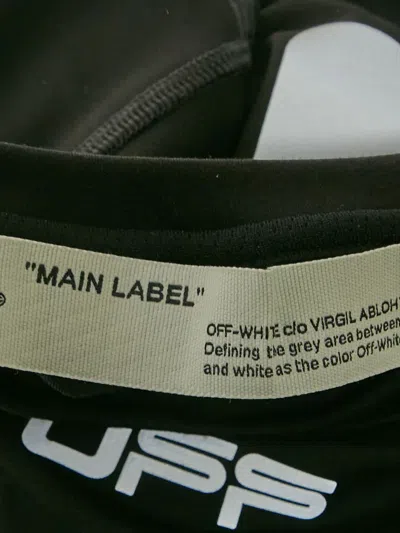 Pre-owned Off-white Arrow-print Long-sleeve Top In Black