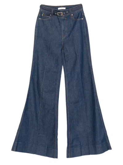 Zimmermann Belt Loop Jeans In Blue