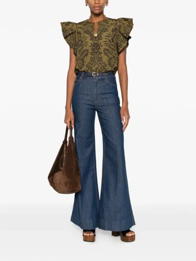 Zimmermann Belt Loop Jeans In Blue